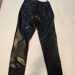 Danier lined leather black pants.